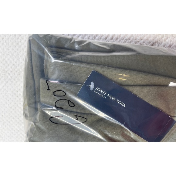 Jones New York Signature Women Olive Green Jogger Pants M Casual Comfort - Picture 9 of 9